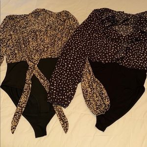 2 Shein Bodysuit tops